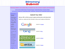 Tablet Screenshot of directorysubmit.com